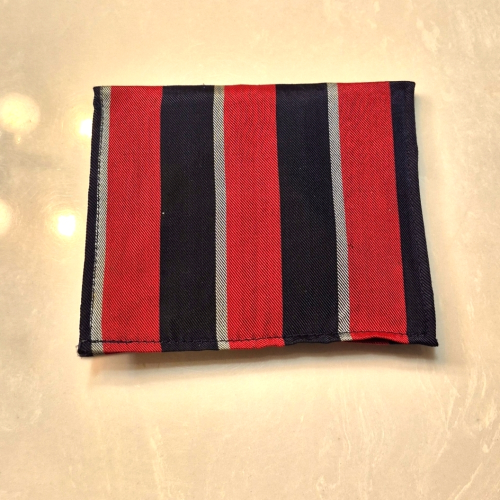 Vintage Windsor Black and Red Striped Carrying Pouch